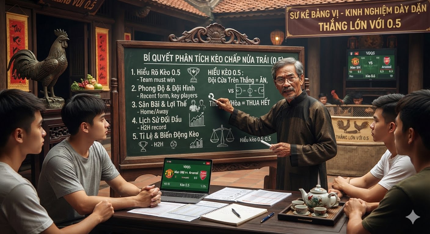 kèo chấp nửa trái 0.5